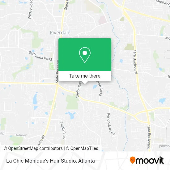 La Chic Monique's Hair Studio map