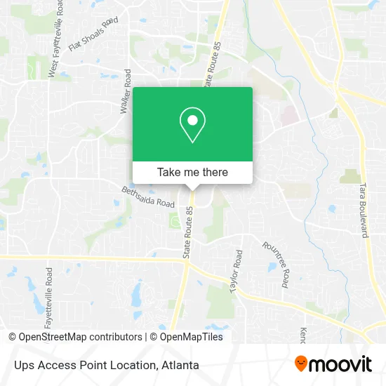 Ups Access Point Location map