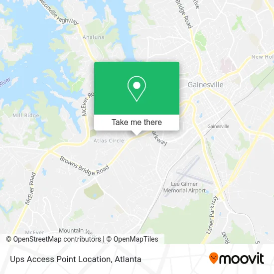Ups Access Point Location map