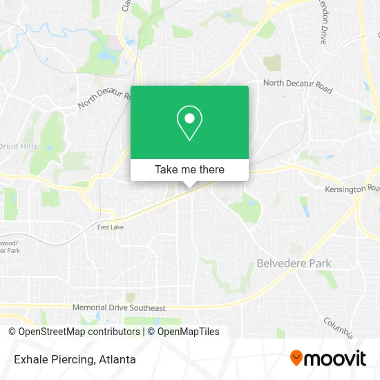 Exhale Piercing map