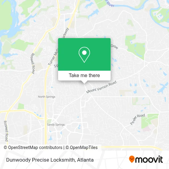 Dunwoody Precise Locksmith map