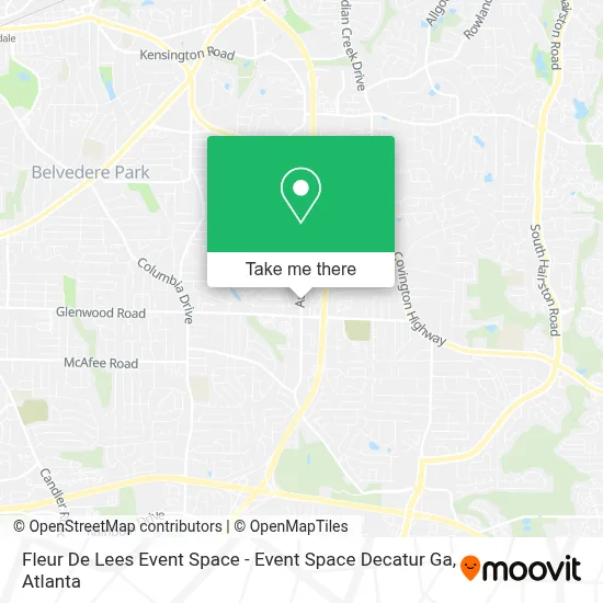 Fleur De Lees Event Space - Event Space Decatur Ga map