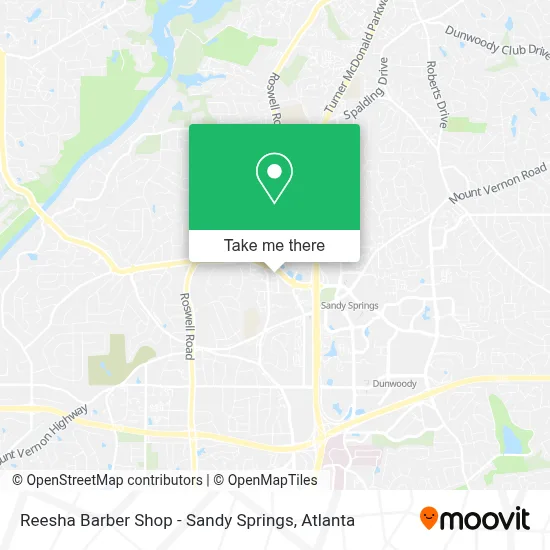 Reesha Barber Shop - Sandy Springs map