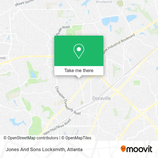 Jones And Sons Locksmith map