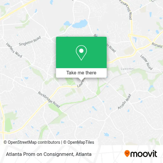 Atlanta Prom on Consignment map
