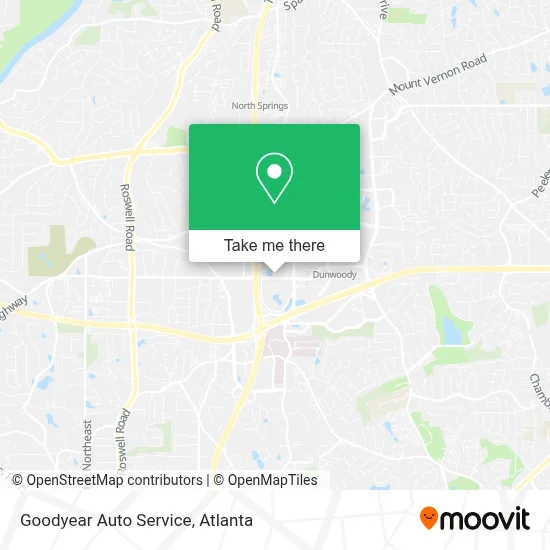 Goodyear Auto Service map
