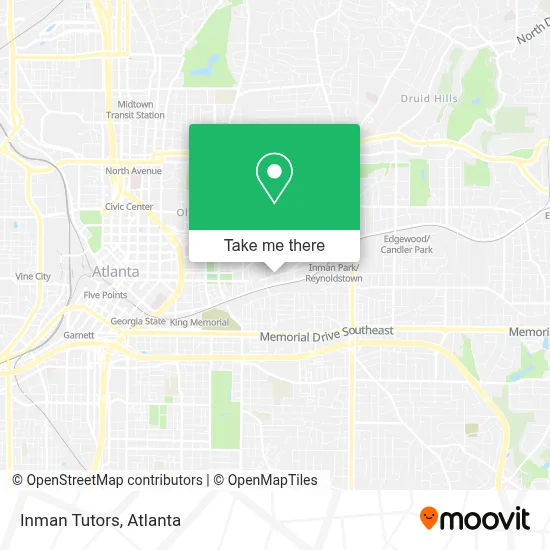 Inman Tutors map