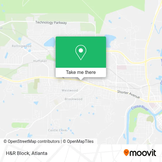 H&R Block map