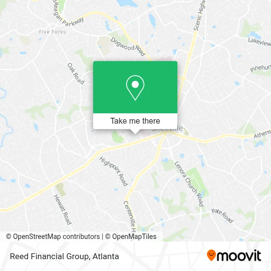 Reed Financial Group map