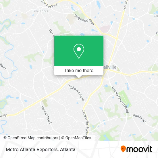 Metro Atlanta Reporters map