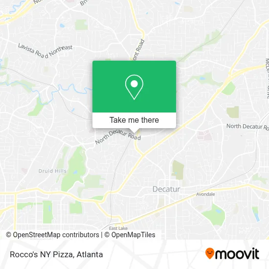 Rocco's NY Pizza map