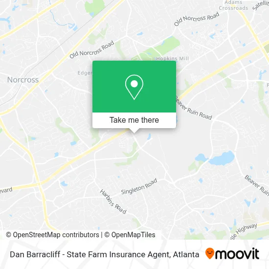 Dan Barracliff - State Farm Insurance Agent map