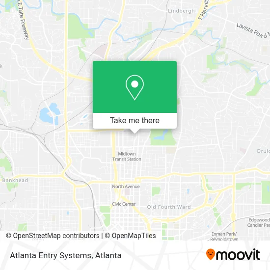 Atlanta Entry Systems map
