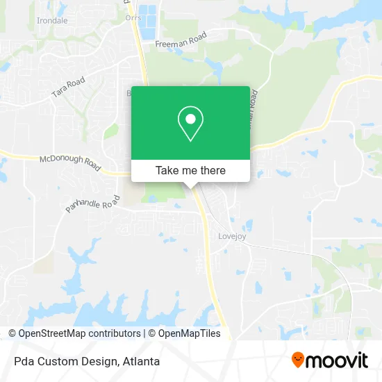Pda Custom Design map