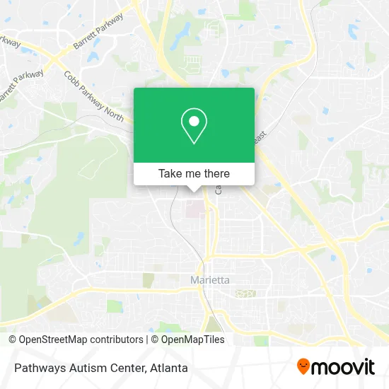 Pathways Autism Center map