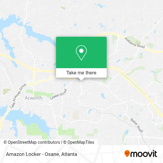 Amazon Locker - Osane map