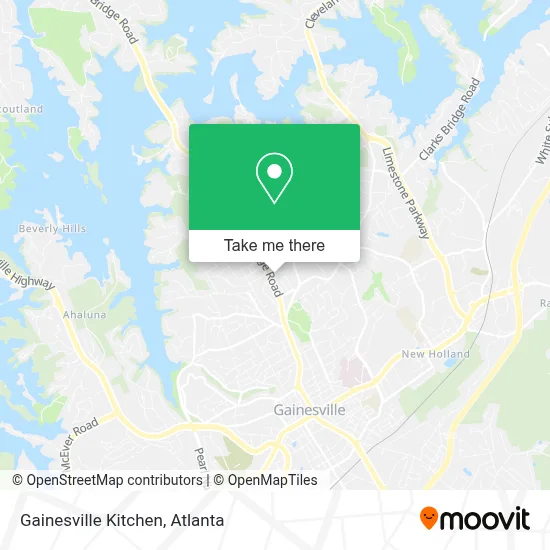 Gainesville Kitchen map