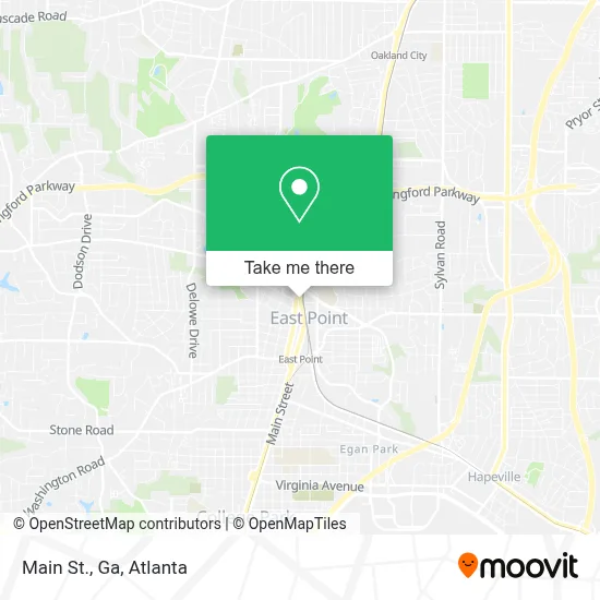 Main St., Ga map