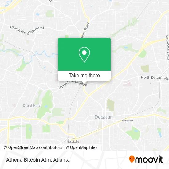 Athena Bitcoin Atm map