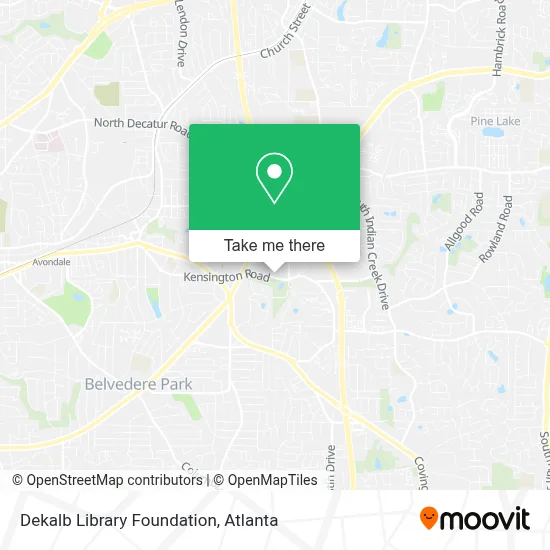 Dekalb Library Foundation map