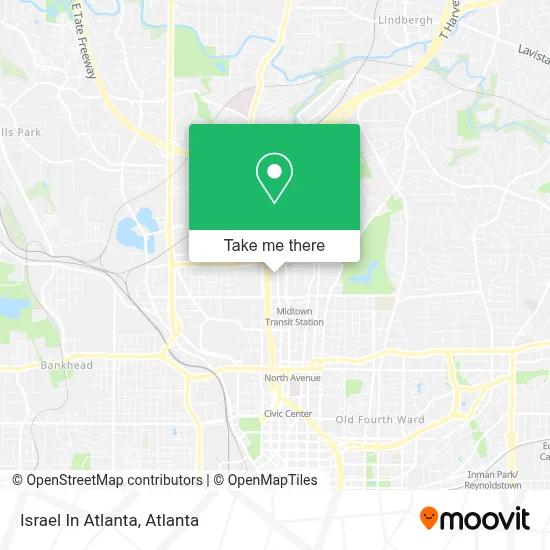 Israel In Atlanta map