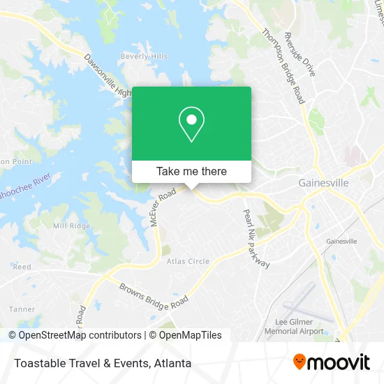 Toastable Travel & Events map