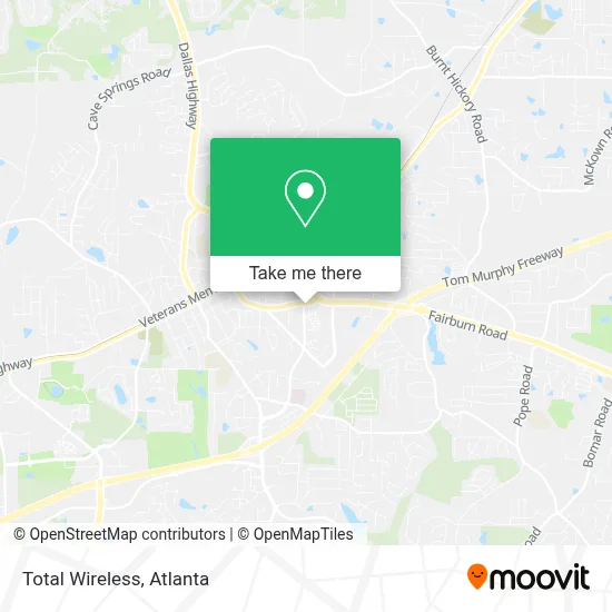 Total Wireless map