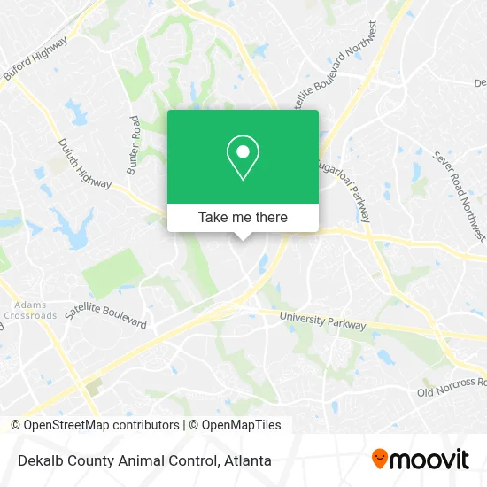 Dekalb County Animal Control map
