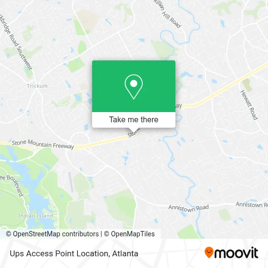 Ups Access Point Location map