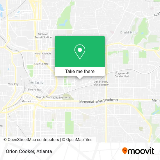 Orion Cooker map