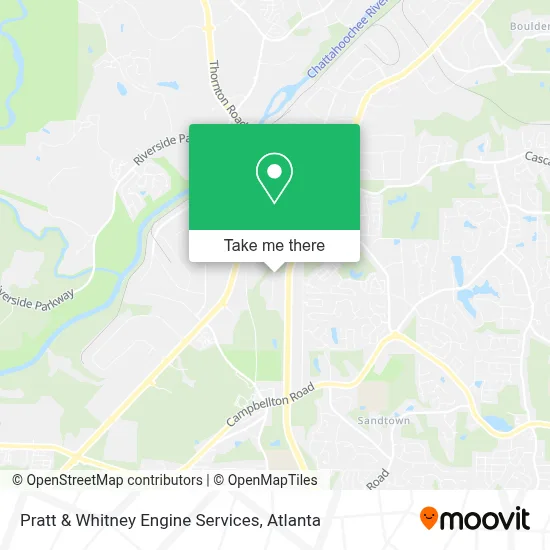 Pratt & Whitney Engine Services map