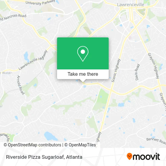 Riverside Pizza Sugarloaf map