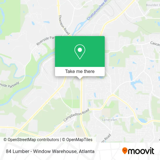 84 Lumber - Window Warehouse map