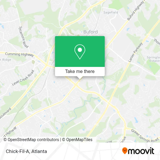 Chick-Fil-A map