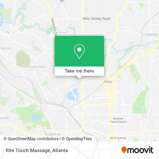 Rite Touch Massage map