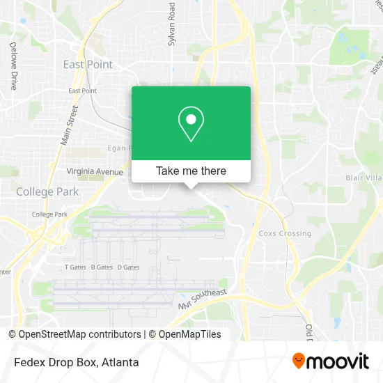 Fedex Drop Box map