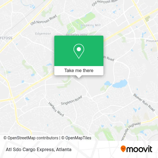 Atl Sdo Cargo Express map