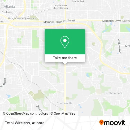 Total Wireless map