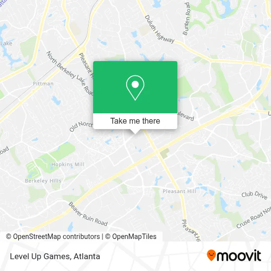 Level Up Games map