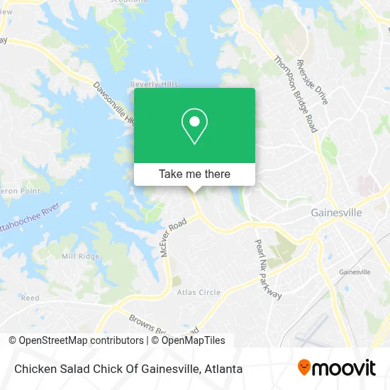 Chicken Salad Chick Of Gainesville map