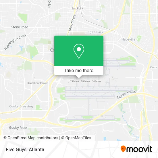 Five Guys map