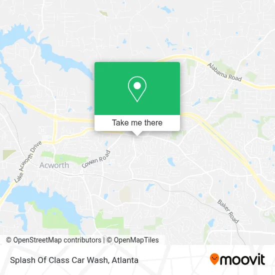 Splash Of Class Car Wash map