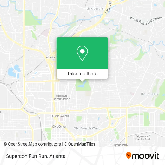 Supercon Fun Run map