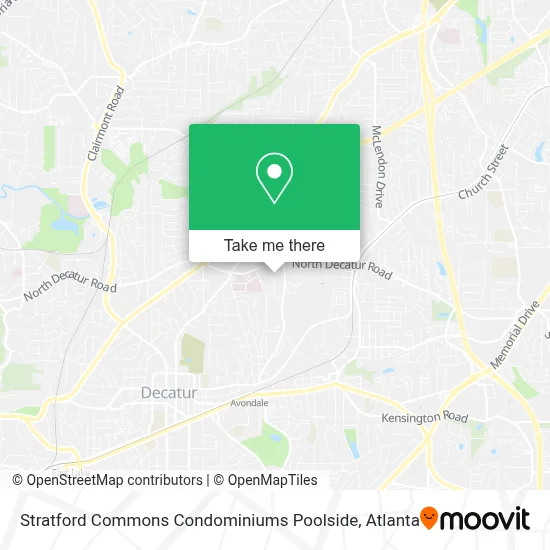 Stratford Commons Condominiums Poolside map