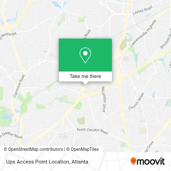 Ups Access Point Location map