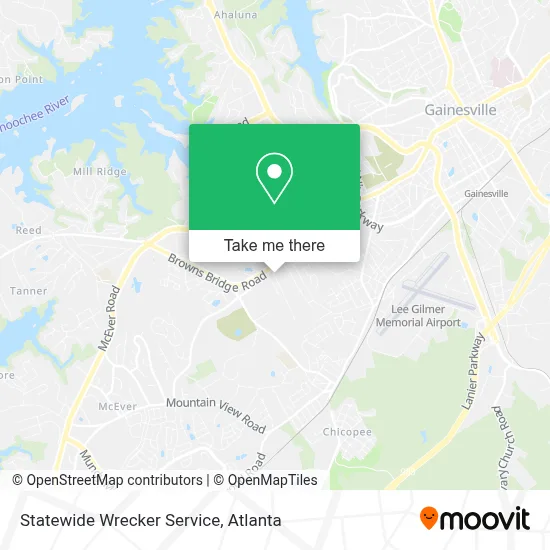 Statewide Wrecker Service map