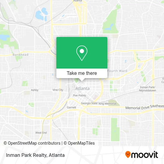 Inman Park Realty map