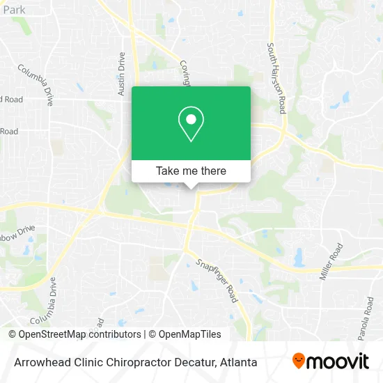 Arrowhead Clinic Chiropractor Decatur map