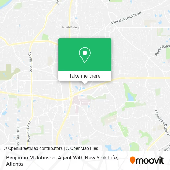 Benjamin M Johnson, Agent With New York Life map