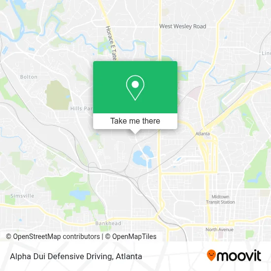 Alpha Dui Defensive Driving map